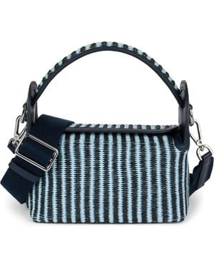 WE-AR4 The Pastry Box 20 Leather Top Handle Bag - Blue