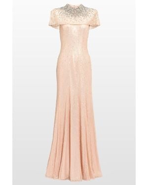 Jenny Packham Radiant Sequin-Embellished Gown - Multicolor
