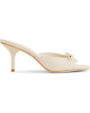 Reformation Clementine Heeled Mule Sandal - White