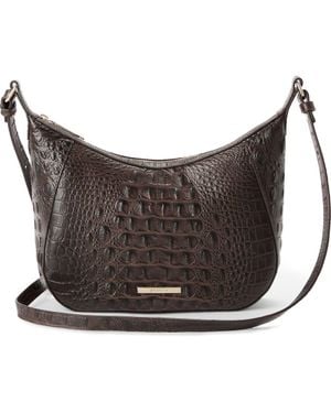 Brahmin Corinne Small Alden Road Leather Crossbody - Gray