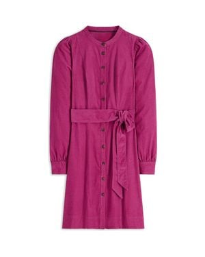 Boden Bre Belted Corduroy Shirtdress - Pink