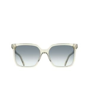 Ferragamo 57Mm Rectangle Sunglasses - Blue