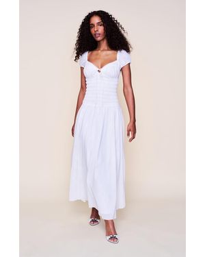 GUIZIO Formentera Maxi Dress - White