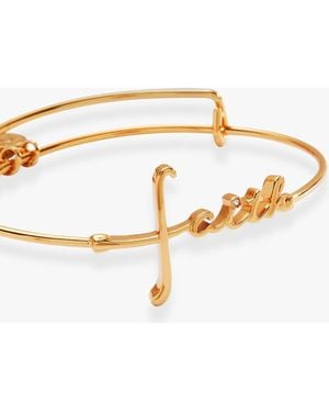 ALEX AND ANI Faith In-Line Bracelet - Metallic