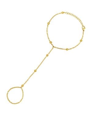 petit moments Sol Hand Chain Bracelet - Metallic