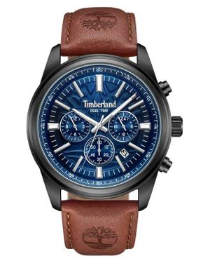 Timberland Northbridge Multifunction Chronograph Leather Strap Watch, 45Mm - Blue