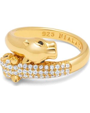 Nialaya Twisted Panther Ring - Metallic