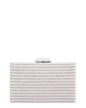 Nina Desyre Embellished Minaudière - Gray