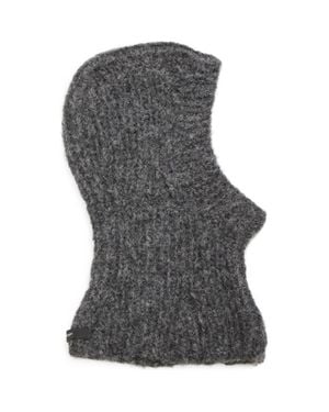 Meruert Tolegen Hand Knit Balaclava - Gray