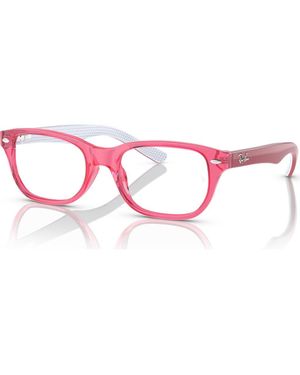 Ray-Ban 48Mm Square Optical Glasses - Pink