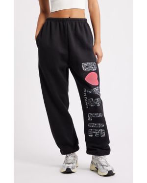 Boys Lie Caitlyn Coded Kimmy Logo Sweatpants - Black