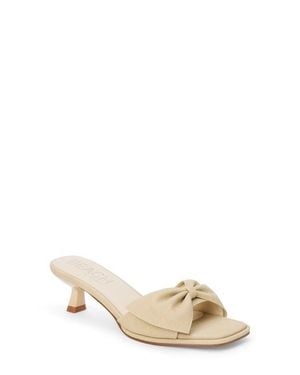 Matisse Pompano Kitten Heel Slide Sandal - Natural