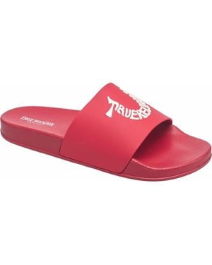 TRUE RELIGION Ti Logo Slide - Pink
