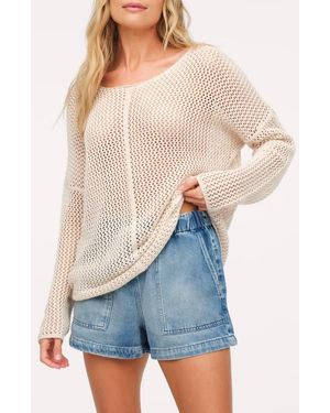 nuuds Summer Breeze Open Stitch Sweater - Blue