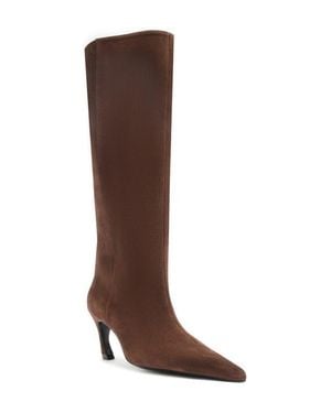 SCHUTZ SHOES Lexi Pointed Toe Knee High Boot - Brown