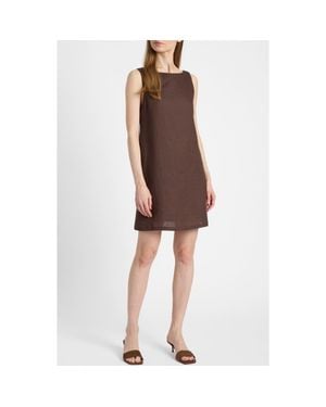 Santorelli Jaclyn Sleeveless Shift Dress - Brown