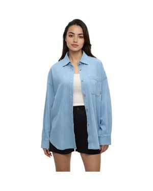 Tentree Denim West End Shirt - Blue