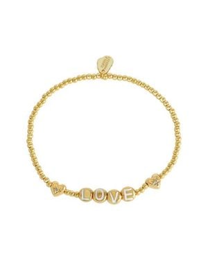 Estella Bartlett Love Letter Beaded Bracelet - Metallic