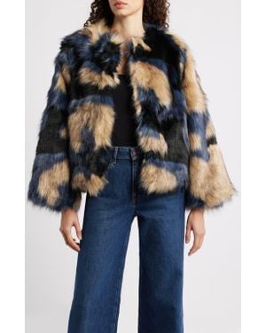 FARM Rio Faux Fur Coat - Black