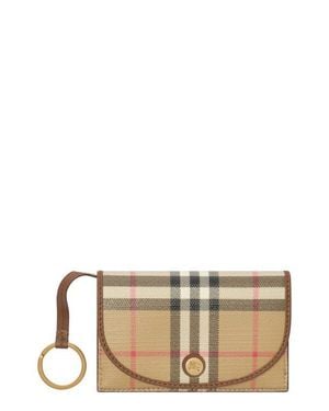 Burberry Check Folding Card Case & Key Ring - Multicolor