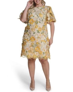 Eliza J Floral Embroidered Cocktail Dress in Blue | Lyst Eliza J Floral Embroidered Cocktail Dress in Blue | Lyst