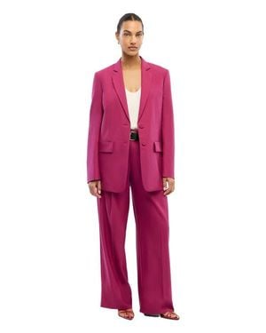 Another Tomorrow Oversized Blazer - Pink