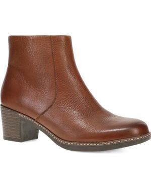 Dansko Meryll Leather Bootie - Brown