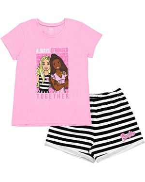 Barbie T-Shirt & French Terry Shorts Set - Pink