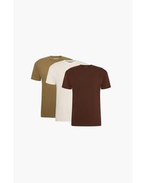 EPIC FITS Crew Neck T-Shirts - Brown