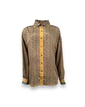 Monzlapur Paisley Motif Long Sleeve Shirt - Multicolor
