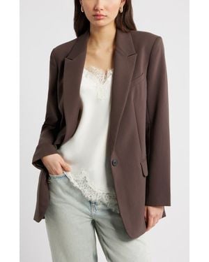 Open Edit The Icon Relaxed Blazer - Gray
