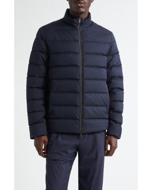 Herno Quilted Bomber Jacket - Blue