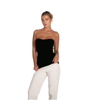 Belle & Bloom Distant Memories Knit Bustier - Black