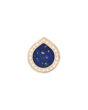 Repossi Antifer Lazuli & Diamond Pavé Stud Earring - Blue