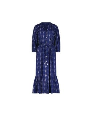 MER ST BARTH Juliette Shirtdress - Blue