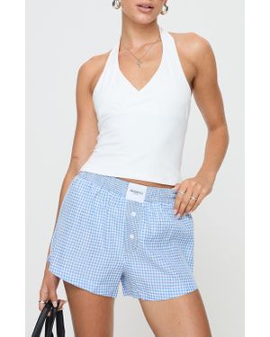Princess Polly Stand By Halter Top - Blue