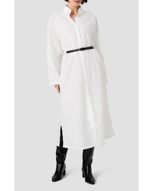 French Connection Cambria Cotton Maxi Shirtdress - White