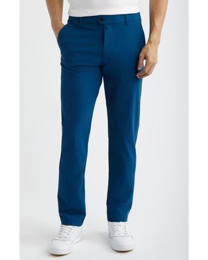 Greyson Monkauk Trim Fit Flat Front Golf Pants - Blue