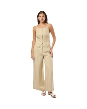 Onia Air Linen Palazzo Pant - Natural