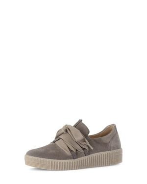 Gabor Leather Platform Sneaker - Brown
