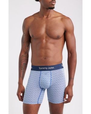 Tommy John Second Skin 6-Inch Boxer Briefs - Blue