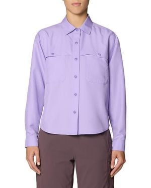 Mountain Hardwear Sun Drift Cooling Long Sleeve Upf 50+ Shirt - Purple