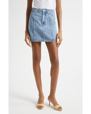 Veronica Beard Marquita Denim Miniskirt - Blue