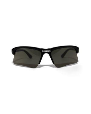 Pleasures X Akila Active Semi Rimless Rectangular Sunglasses - Black