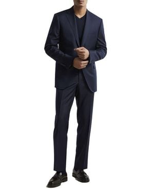 Samuelsohn Ice Wool Serge Suit - Blue