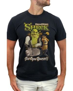 Shrek Get Ogre Yourself Graphic T-Shirt - Black