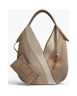 Donna Karan Baldwin Curve Pieced Large Shoulder - Natural