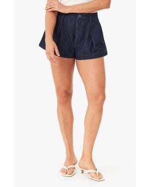 Habitual Carrie Pleated Denim Shorts - Blue