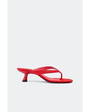 Simon Miller Suede Beep Sandal - Red