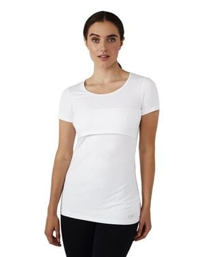 Modern Eternity Maternity Modern Eternity Nia Short Sleeve Maternity & Nursing Top - White